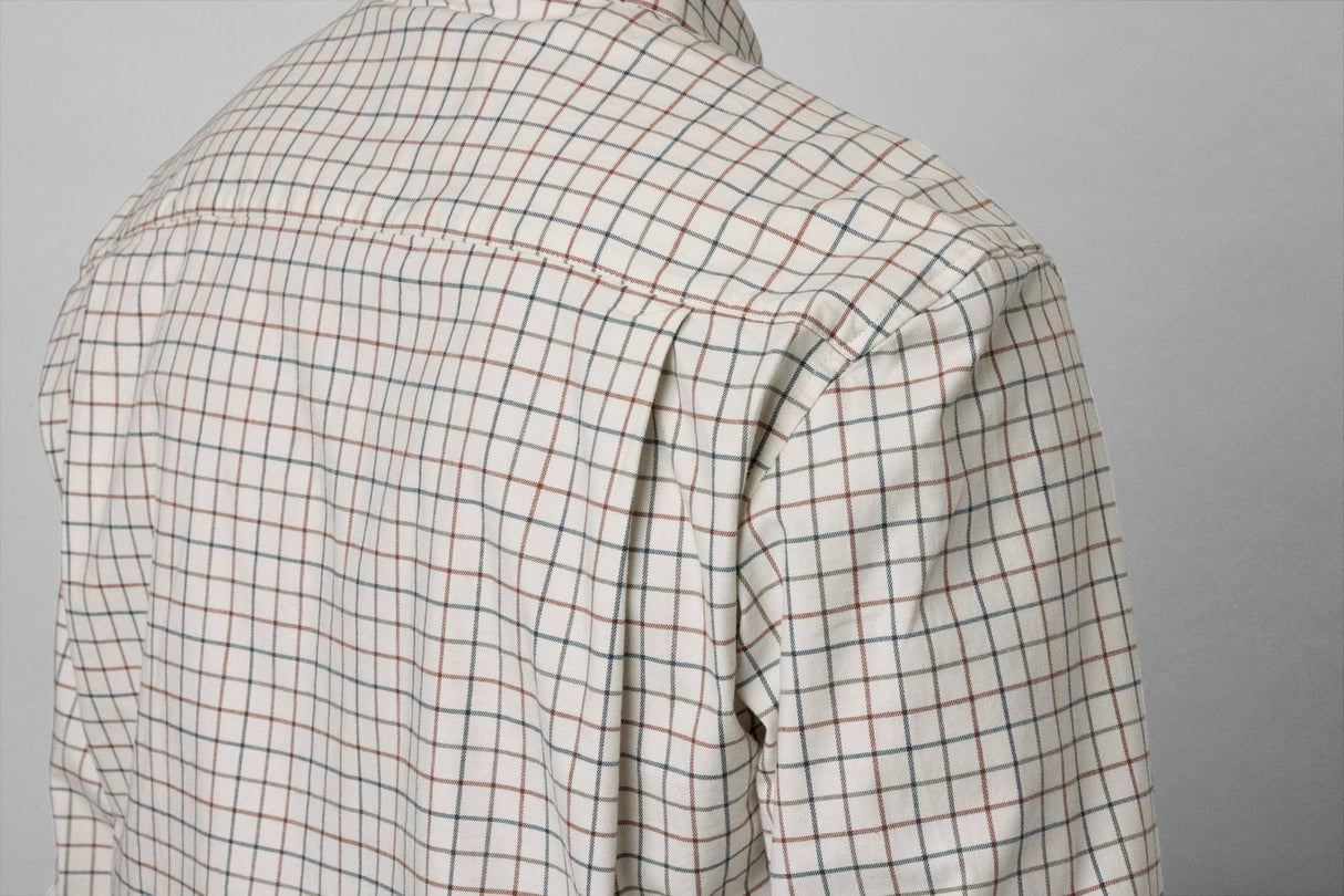 Seeland Oxford Skydeskjorte - Herre - Grape Leaf/Terracotta Check