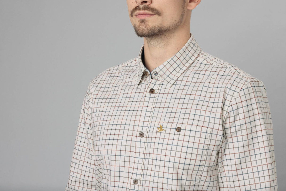 Seeland Oxford Skydeskjorte - Herre - Grape Leaf/Terracotta Check