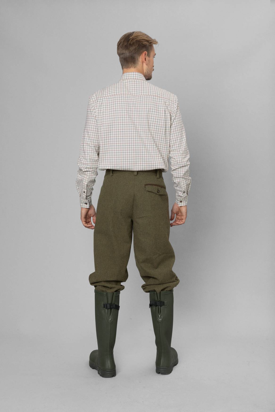 Seeland Oxford Skydeskjorte - Herre - Grape Leaf/Terracotta Check
