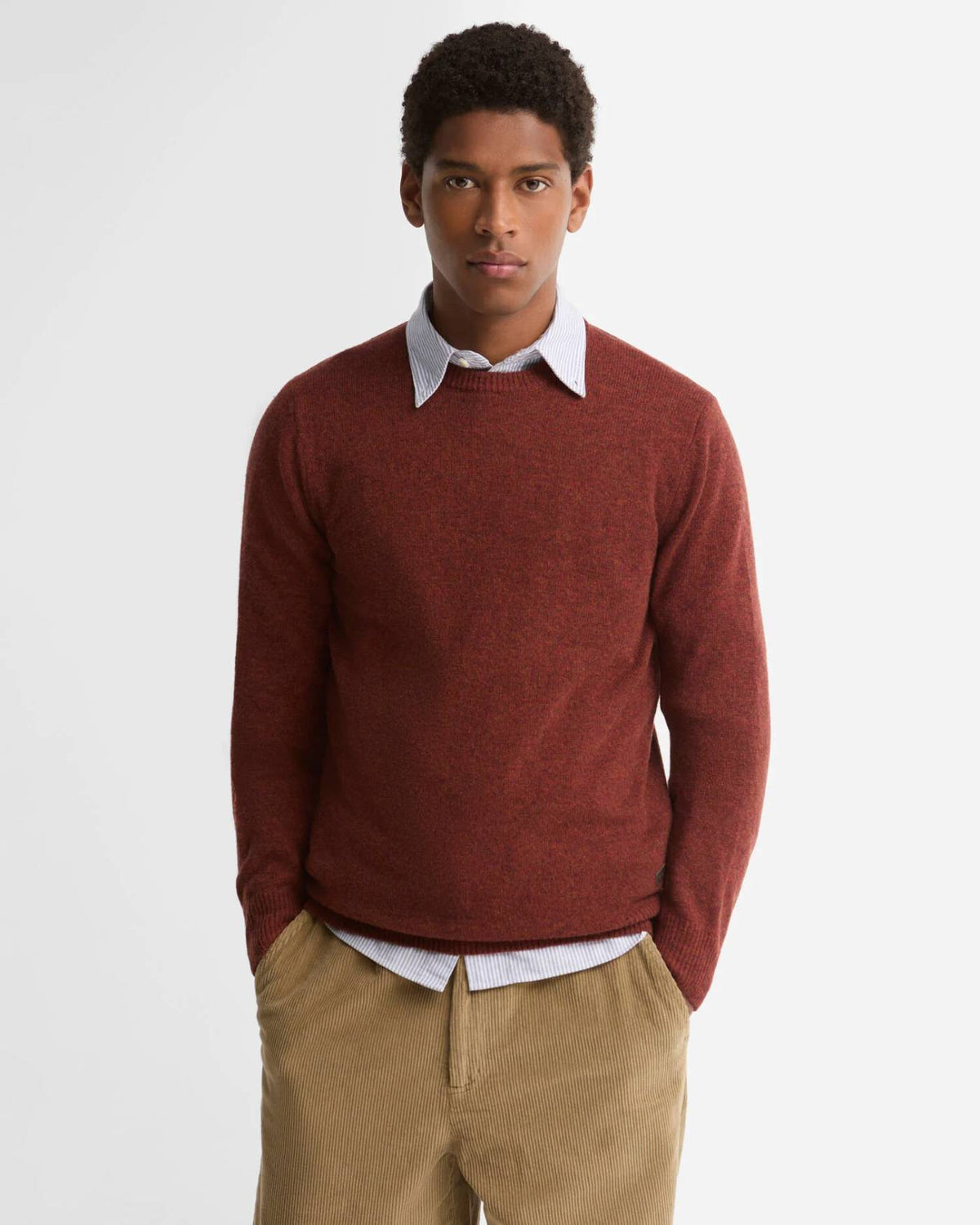 Barbour Patch Crew Strik - Herre - Russet
