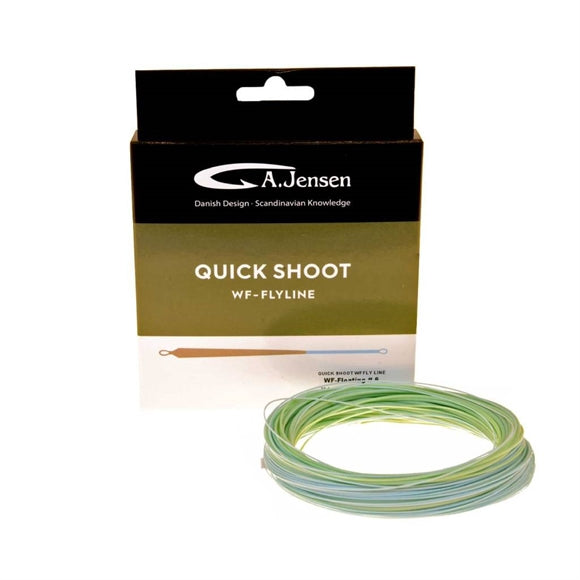 A.Jensen Quick Shoot WF Flydende Flueline - Blå/Grøn