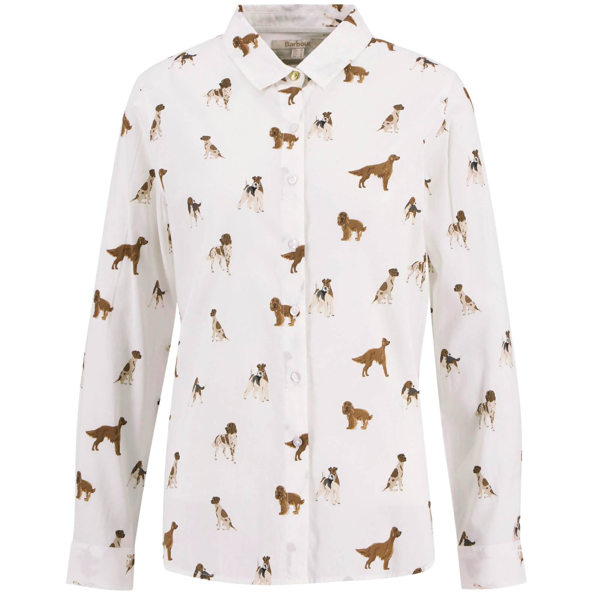Barbour Safari Skjorte - Dame - Multi Dog Print