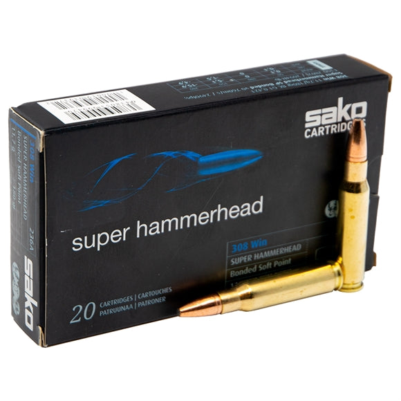 Sako Super Hammerhead Riffelpatroner - Kal. 308 win