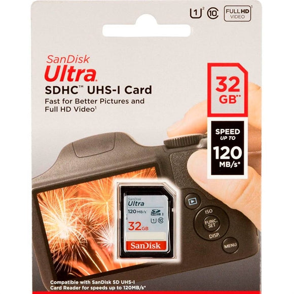 32 GB SanDisk Ultra - SDHC UHS-I Kort