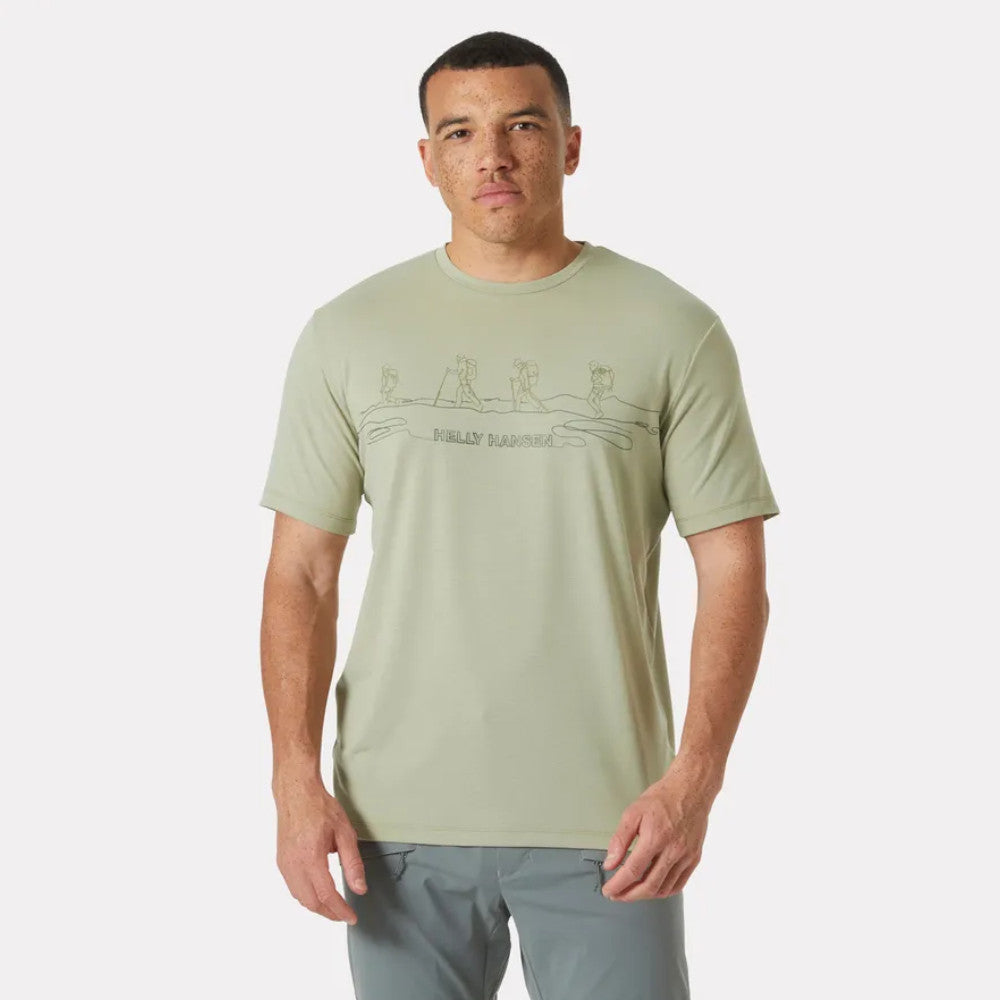 Helly Hansen Skog Graphic T-Shirt - Herre - Light Law