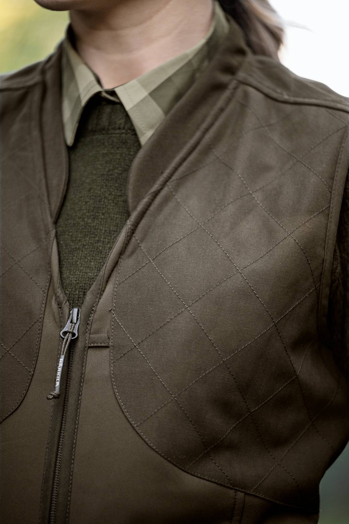 Härkila Skye Skydevest Dame - Willow Green/Shadow Brown