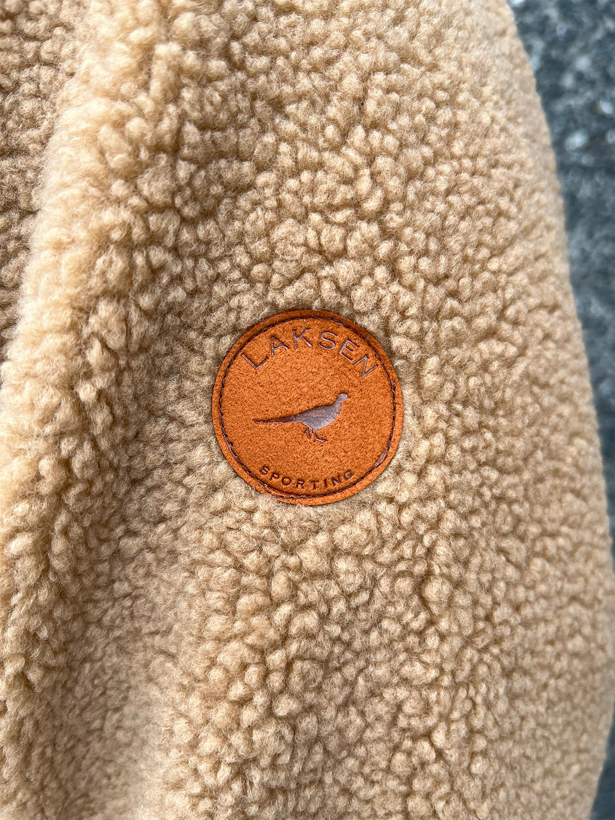 Laksen Teddy Fleece Jakke - Herre - Camel