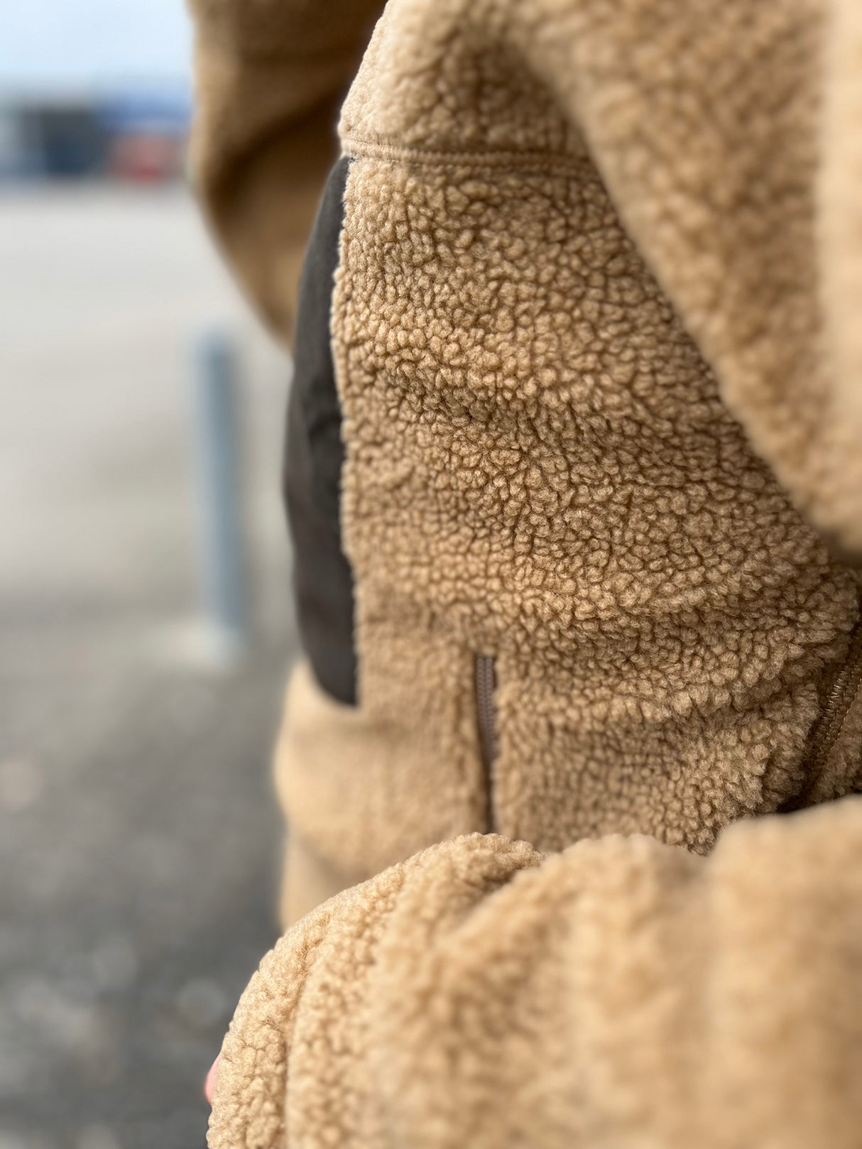 Laksen Teddy Fleece Jakke - Herre - Camel