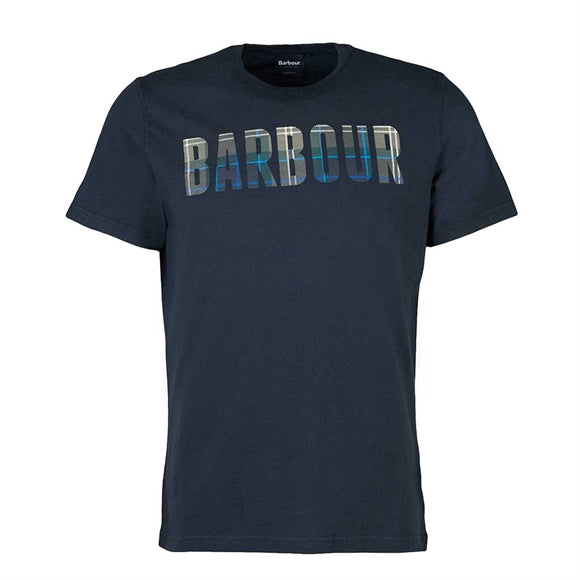 Barbour Thurso Tee - Herre T-shirt - Navy-Kielder