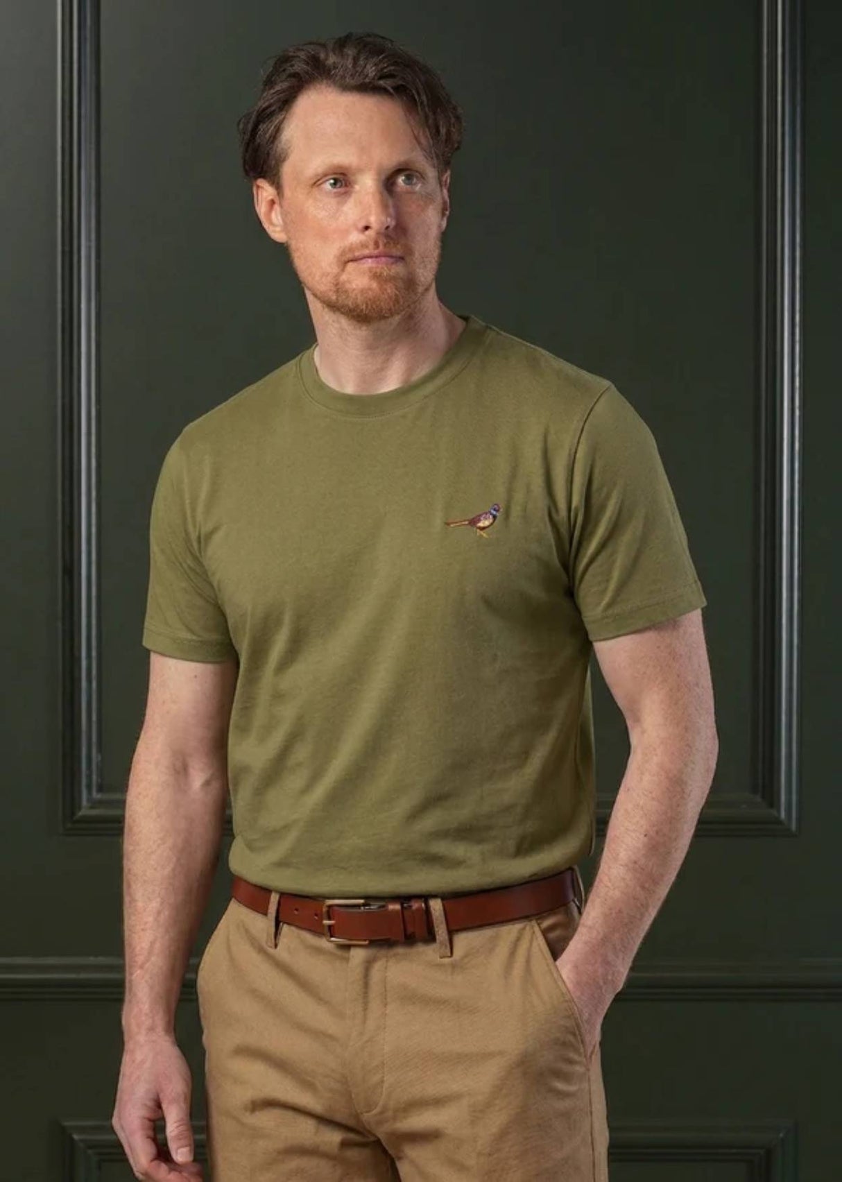 Laksen True Pheasant T-Shirt - Herre - Olive