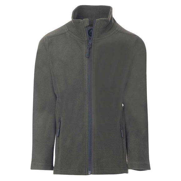 MoveOn Vemork Fleecejakke - Børnefleece - Dark Oliven