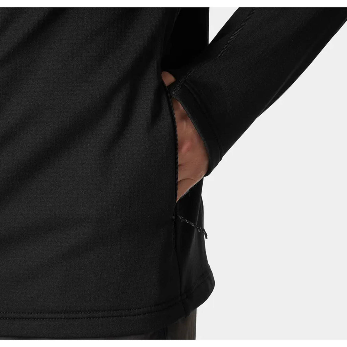 Helly Hansen Versatile Hooded Fleece Jakke - Herre - Sort