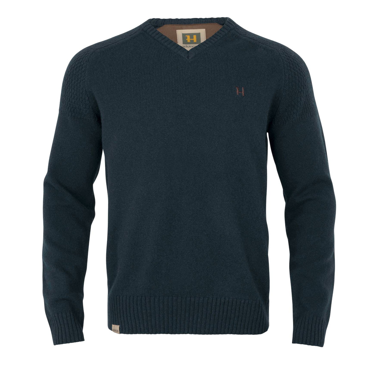 Härkila Vincent Merino V-neck Pullover Herre - Dark Navy