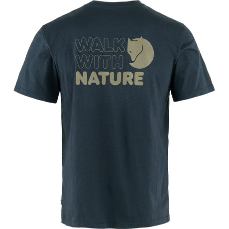 Fjällräven Walk With Nature T-Shirt M - Herre - Dark Navy
