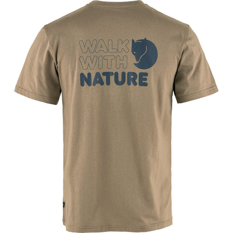 Fjällräven Walk With Nature T-Shirt M - Herre - Suede Brown