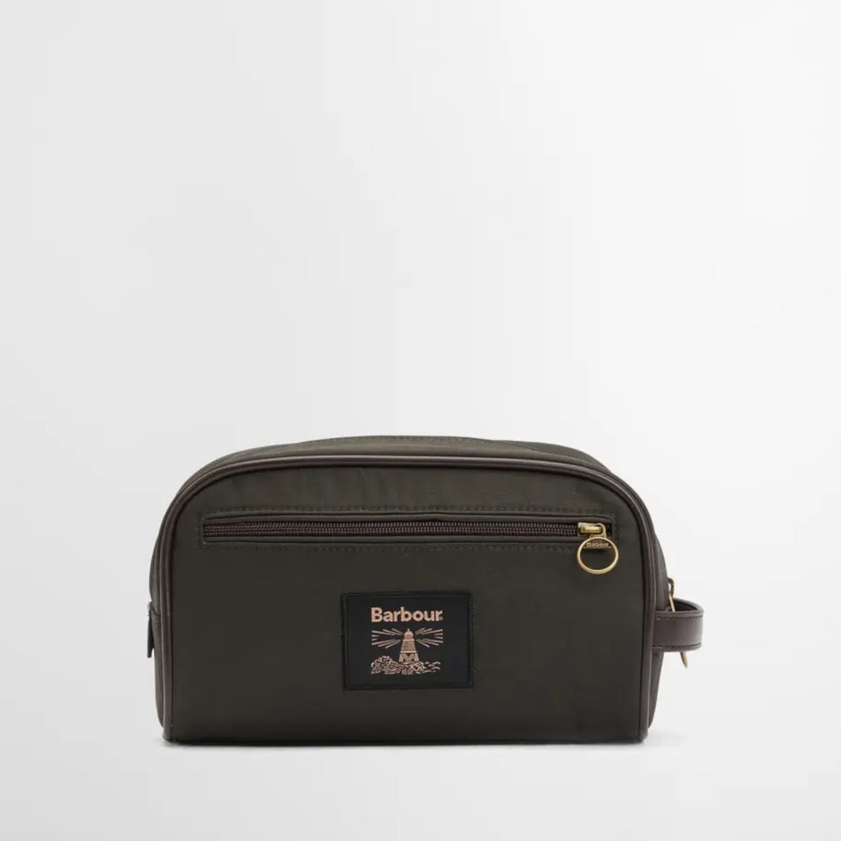 Barbour Waxed Washbag Toilettaske - Olive/Beacon