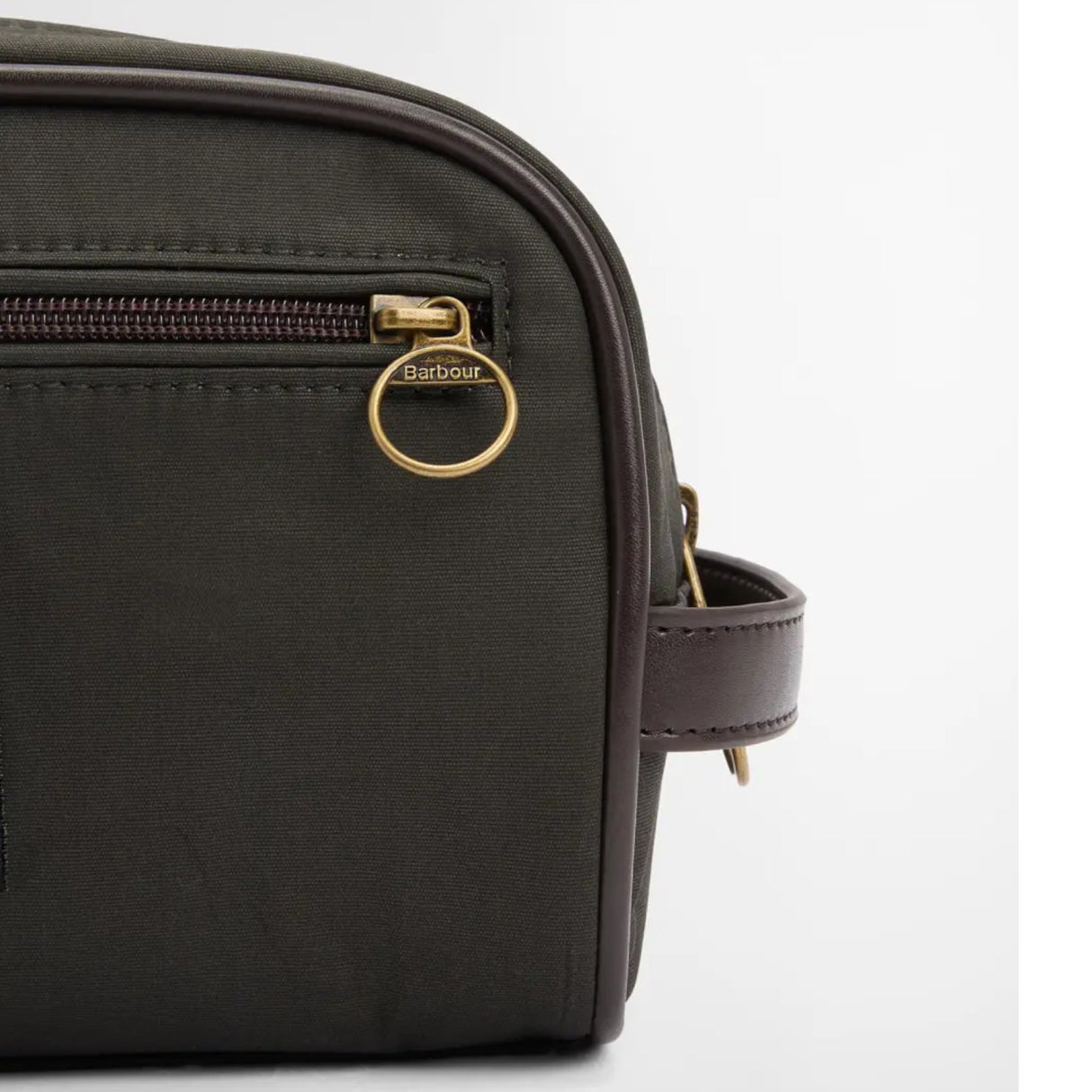 Barbour Waxed Washbag Toilettaske - Olive/Beacon
