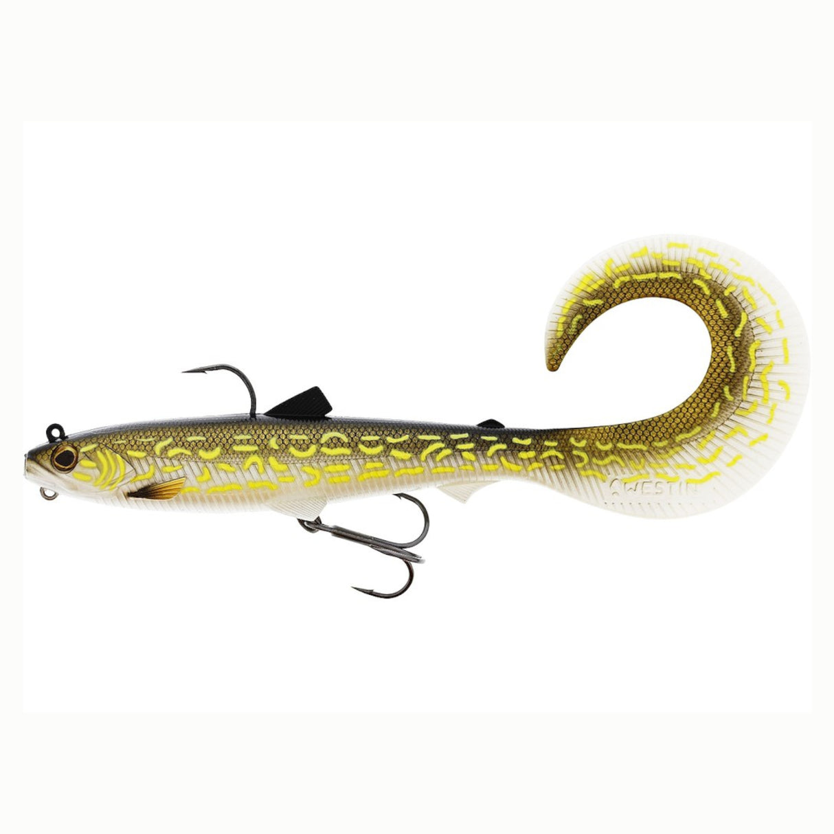 Westin BullTeez Curltail R2F Softlure - Natural Pike