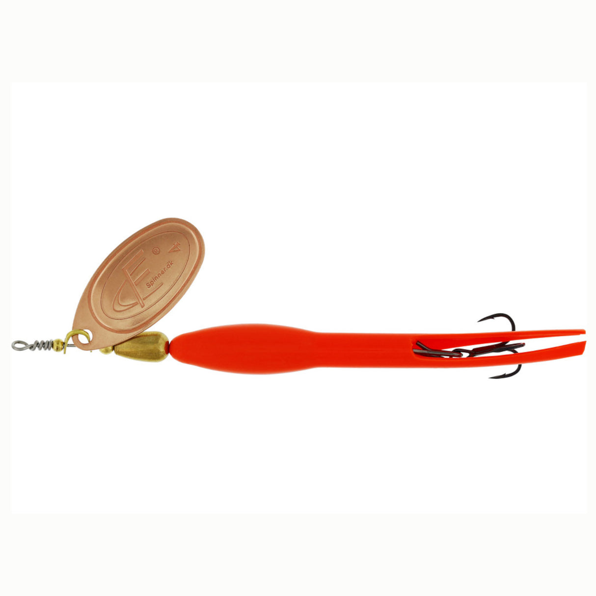 Westin FC-Spinner DownStream Flou. Orange Copper Blade
