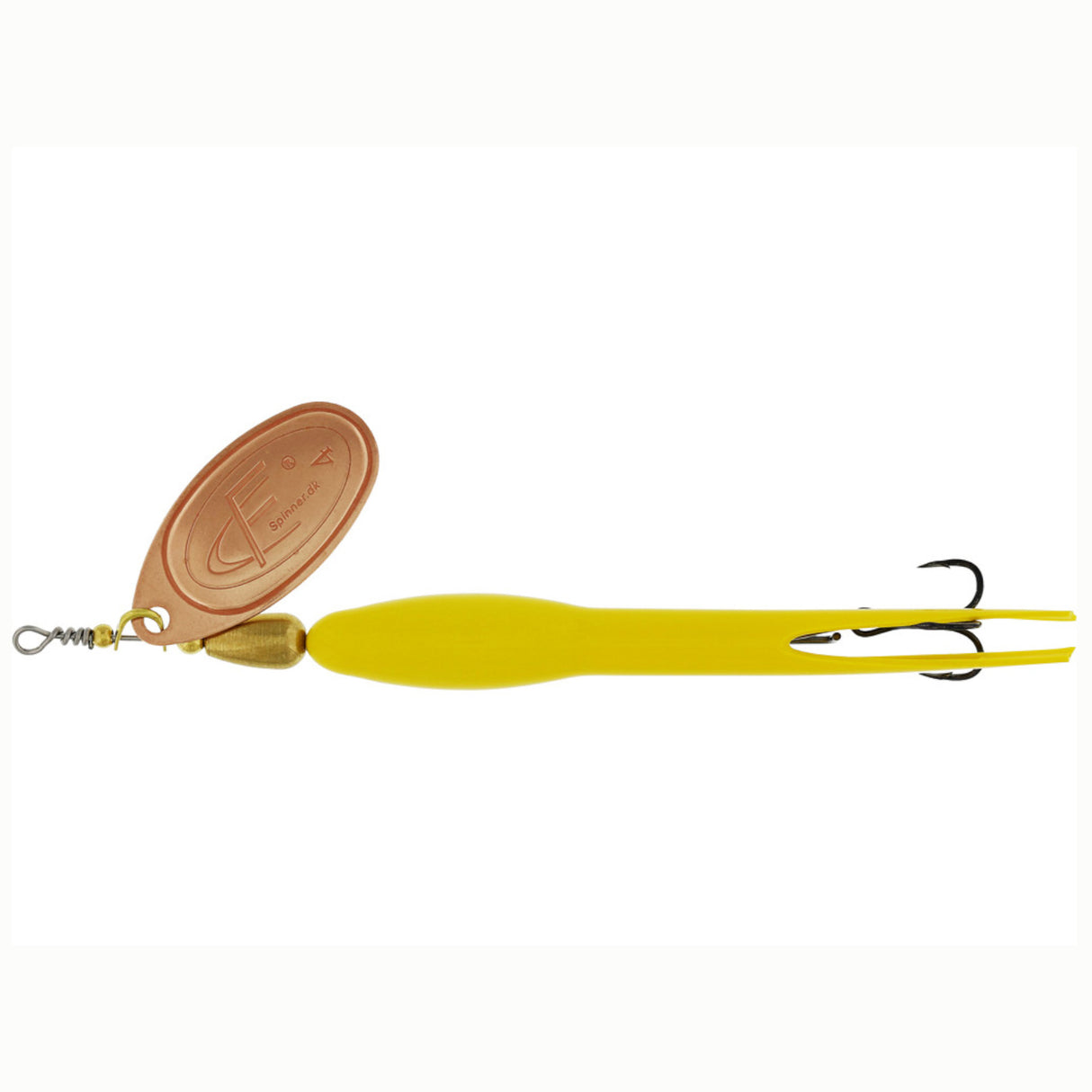 Westin FC-Spinner DownStream Flou. Yellow Copper Blade
