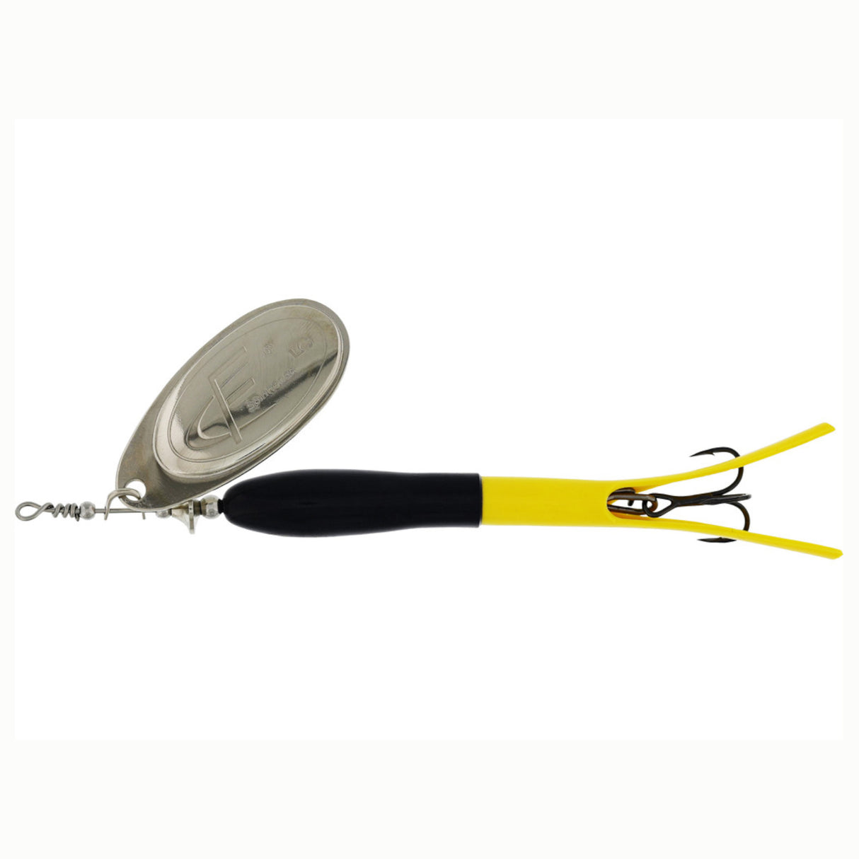 Westin FC-Spinner UpStream Black/Flou Yellow Silver Blade