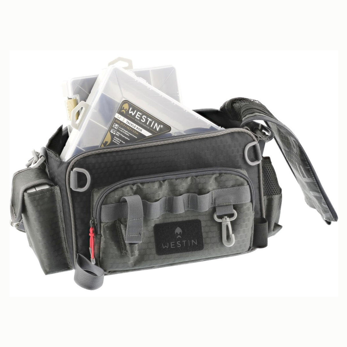 Westin W4 Super Finesse Fisketaske m. 3 æsker - Titanium Black