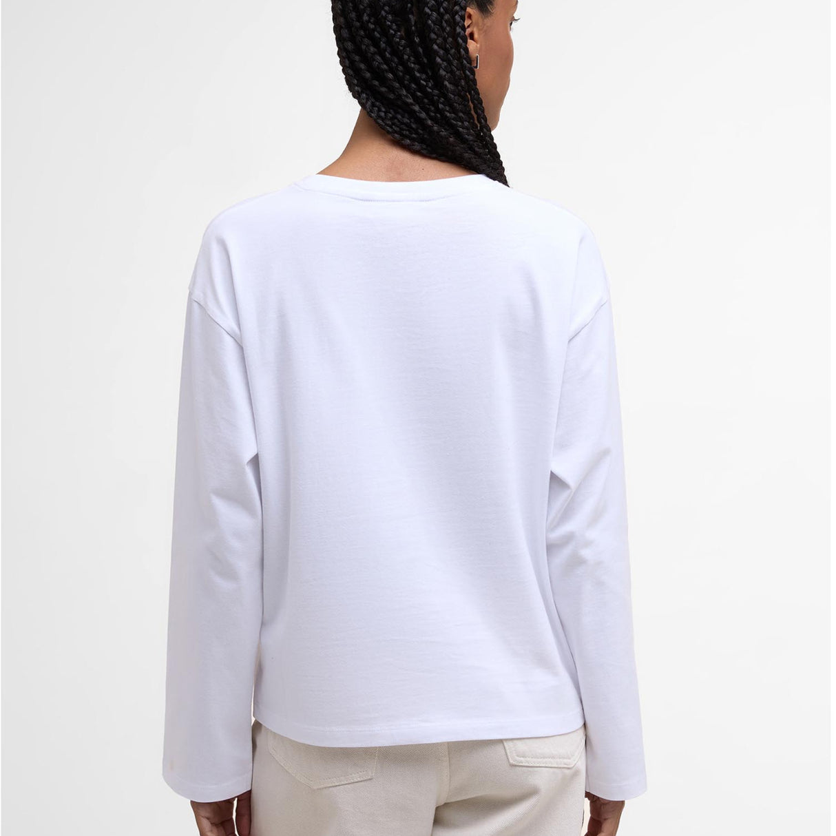 Barbour Woodhouse LS T-Shirt - Dame - Hvid