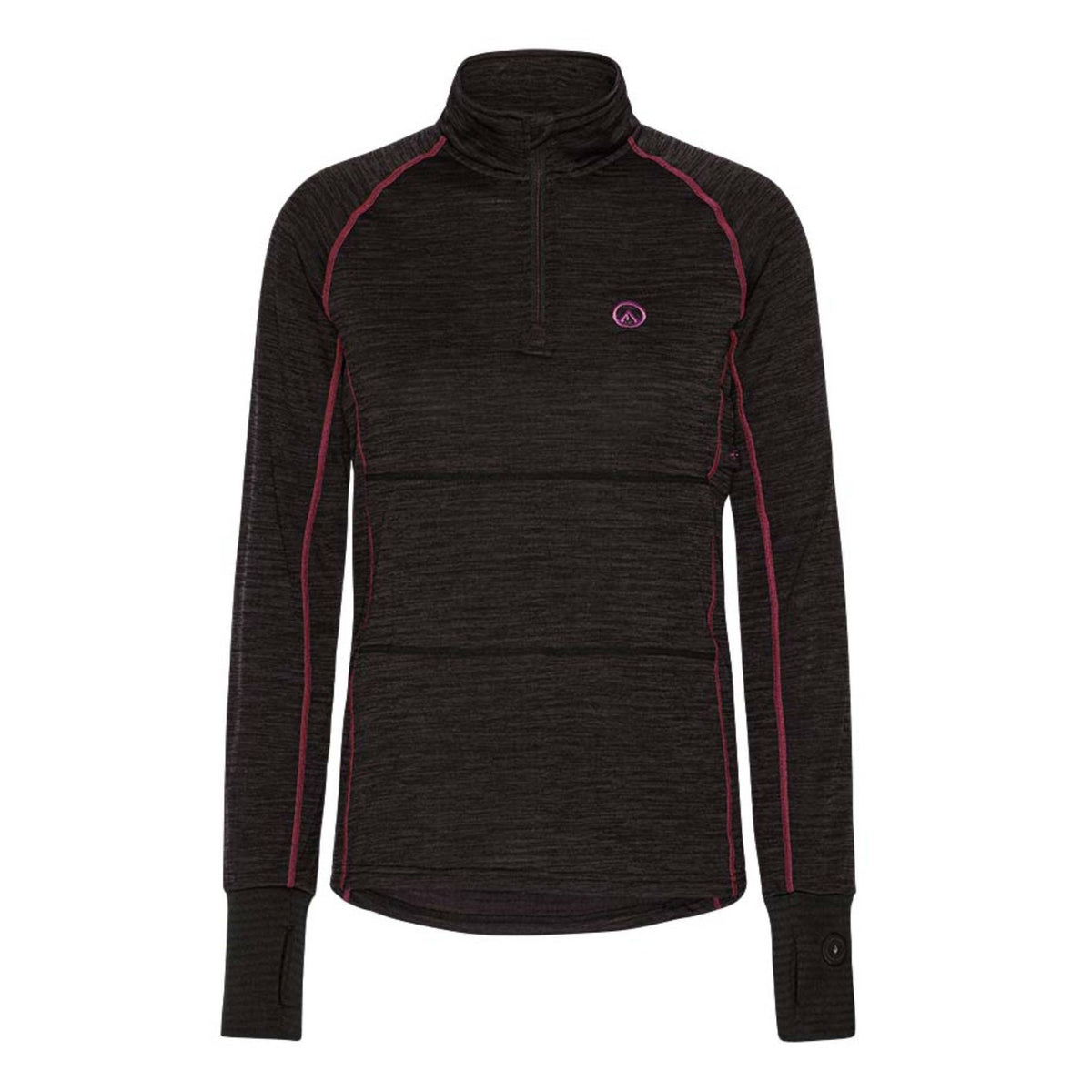 HappyHot Yukon ½-zip Varmeundertrøje - Dame - Sort