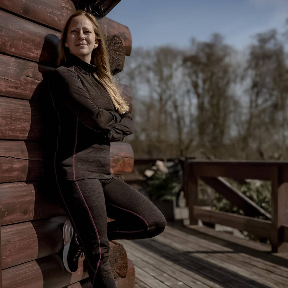 HappyHot Yukon ½-zip Varmeundertrøje - Dame - Sort