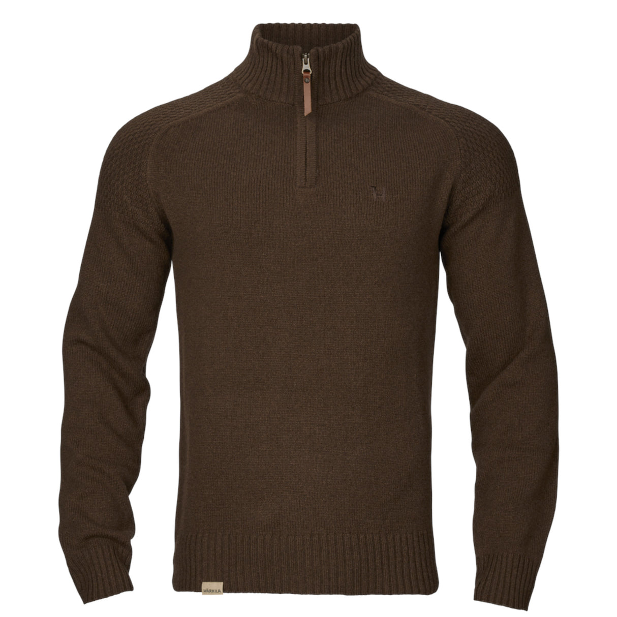 Härkila Vincent Merino Half Zip Pullover - Herre - Demitasse Brown