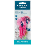 Kinetic Sabiki Twister XL Tail Rig - Pink