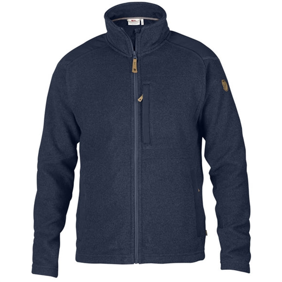 Fjällräven Buck Fleece M - Herre fleecetrøje - Dark Navy