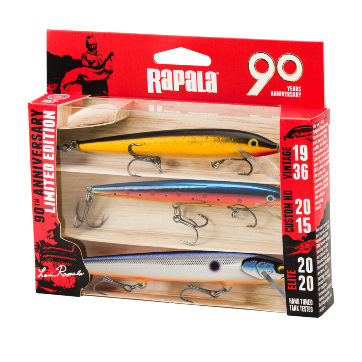 Rapala 90 års Jubilæum Wobblere - 3 pak