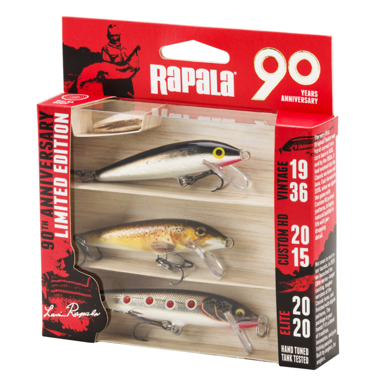 Rapala 90 års Jubilæum Wobblere - 3 pak