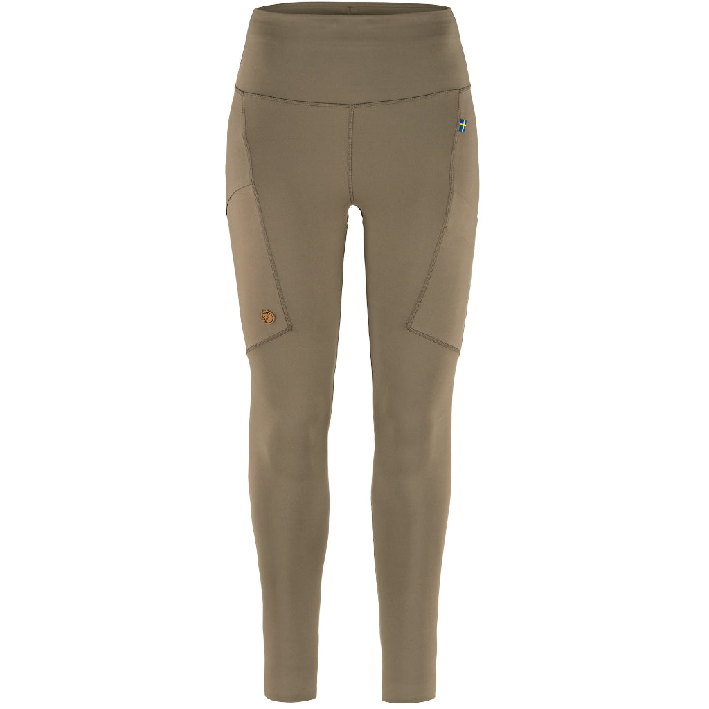 Fjällräven Abisko Tights W - Dametights - Suede Brown