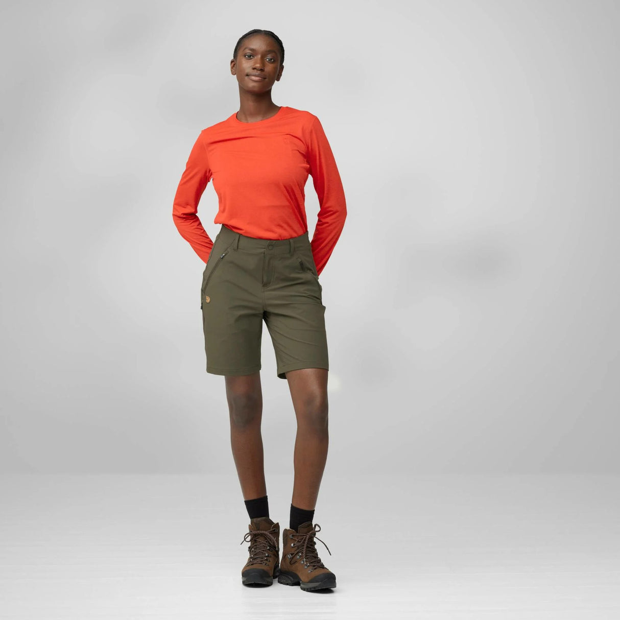 Fjällräven Abisko Trail Stretch Shorts - Dame - Sort