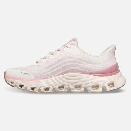 Skechers Slip-ins: Arch Fit Glide-Step Wave Sko - Dame - Natural/Pink