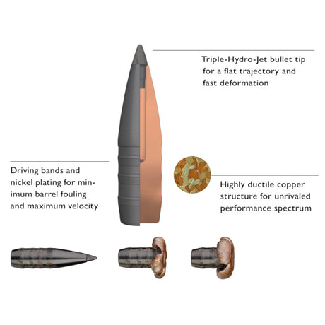 Blaser CDX Riffelpatroner - Kal. 30-06 Sprg.
