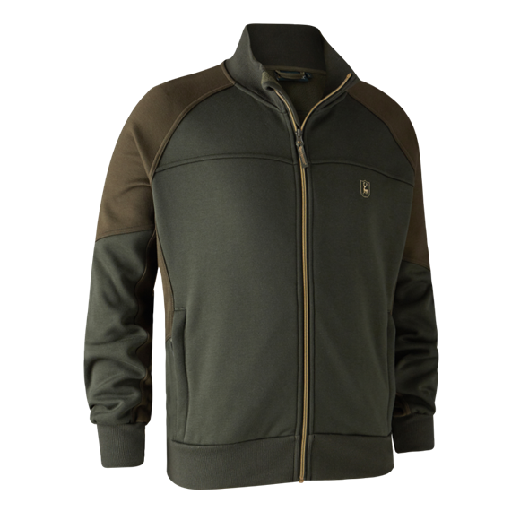 Deerhunter Rogaland Sweat med ribhals - Adventure Green