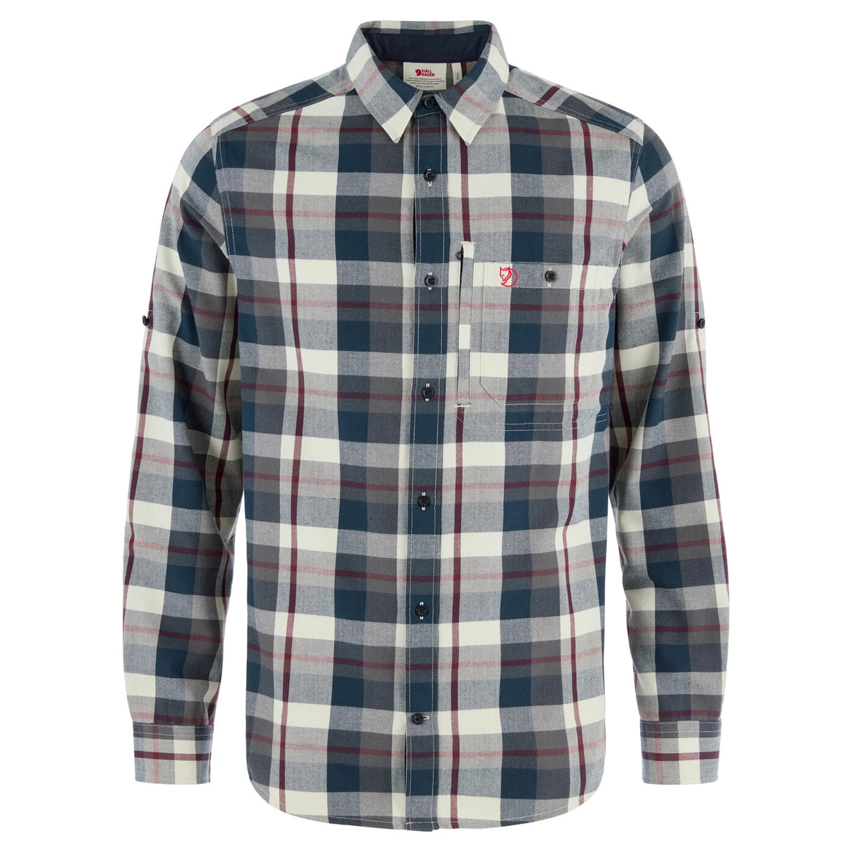 Fjällräven Fjällglim Regular Skjorte - Herre - Dark Navy/Chalk White
