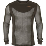 Härkila Base Mesh crew neck - Herre undertrøje - Shadow brown