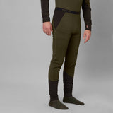 Härkila Base Warm Long Johns - Herre - Willow green/Shadow brown