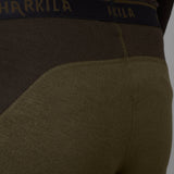 Härkila Base Warm Long Johns - Herre - Willow green/Shadow brown