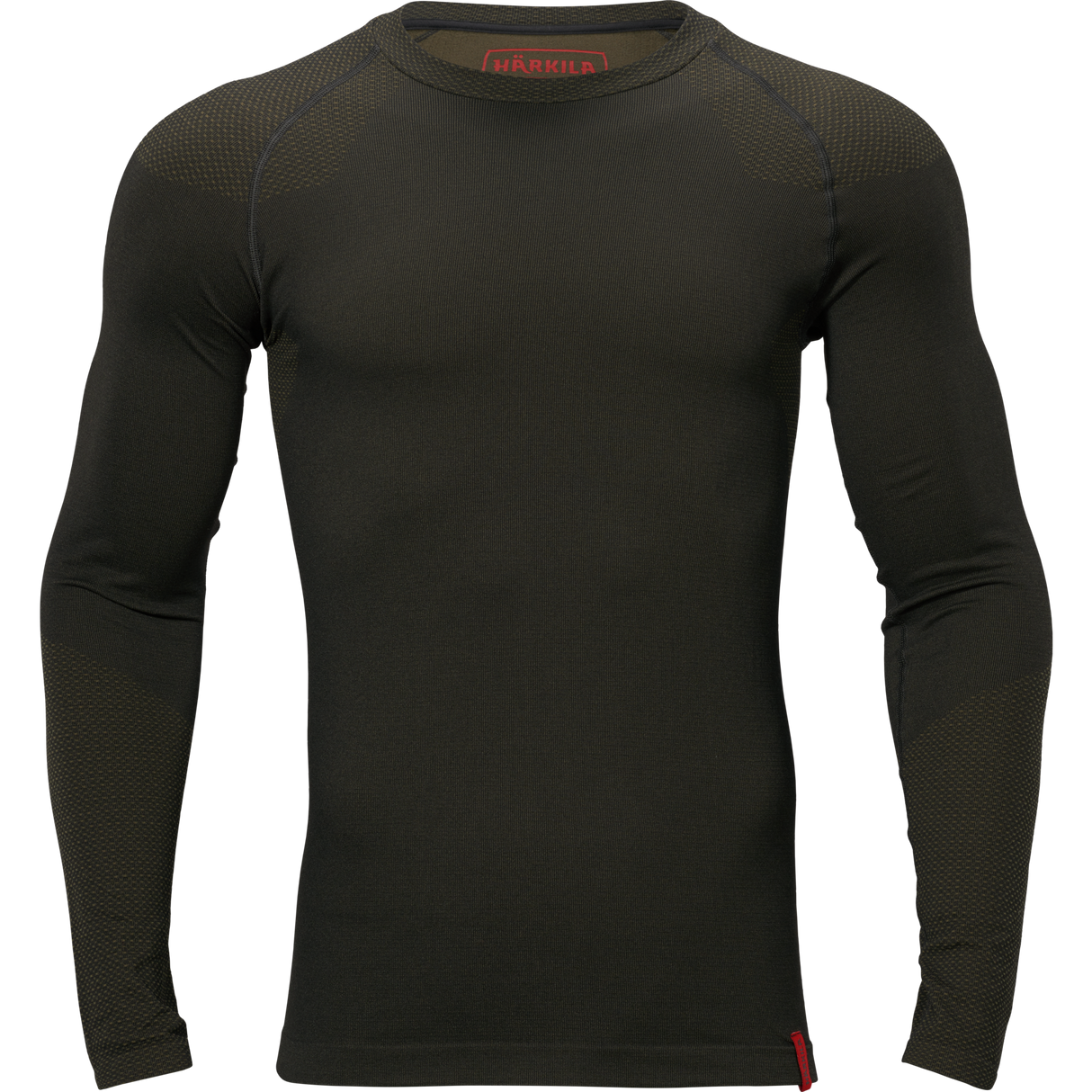 Härkila Base active L/S rund hals - Herre - Dark willow green