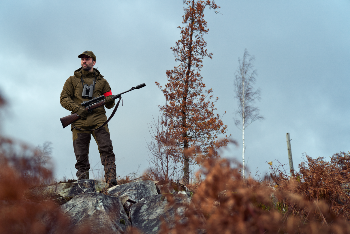 Härkila Driven Hunt HWS læder bukser - Herre - Willow green/Shadow brown