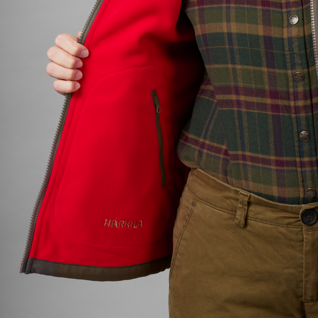 Härkila Kamko Lady fleece - Dame - Brown/Red