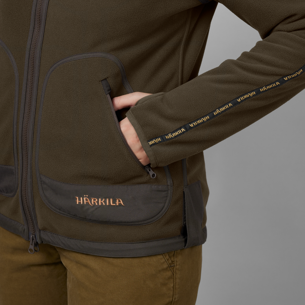 Härkila Kamko Lady fleece - Dame - Brown/Red