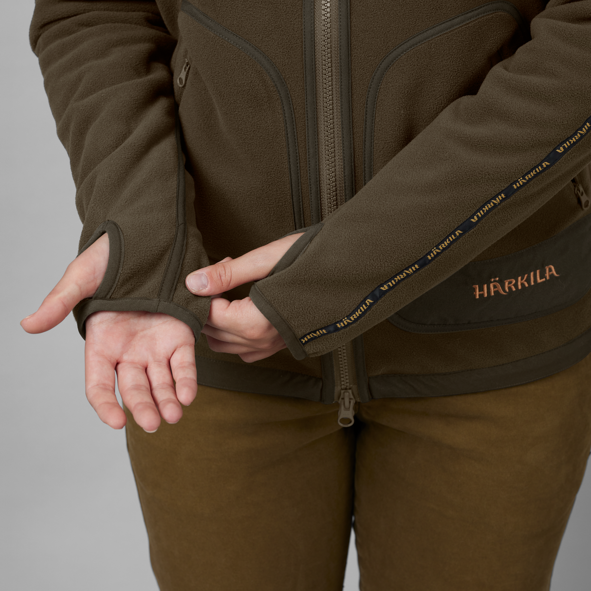 Härkila Kamko Lady fleece - Dame - Brown/Red