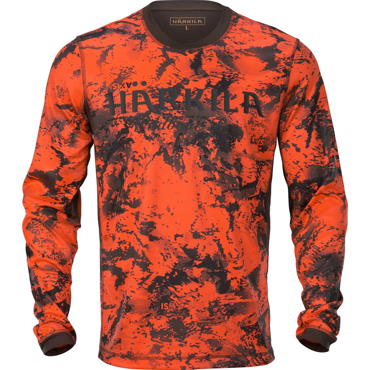 Härkila Wildboar Pro L/S t-shirt - Herre - AXIS MSP® Orange Blaze/Shadow brown