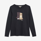 Barbour Hedley L/S T-Shirt - Dame - Dark Navy